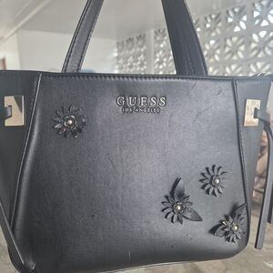 GUESS Black Floral Women's Bag